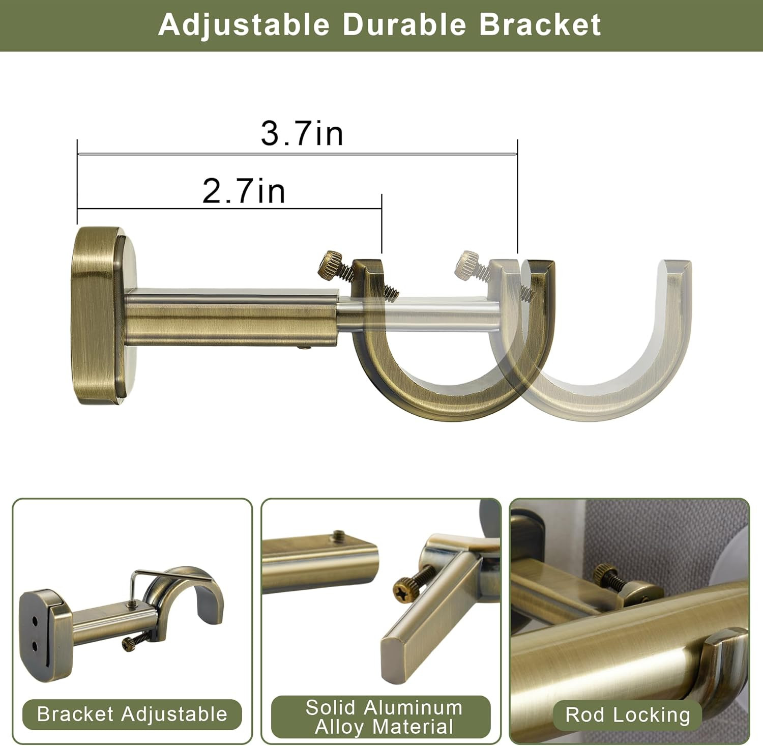 1 1/8 Inch Diameter Curtain Rods 144 to 240 Inches(12-20Ft), Telescoping Heavy D