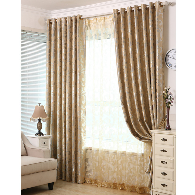 BLOCKOUT EYELET CURTAINS BLACKOUT PINK BEIGE GREY LATTE SCROLL