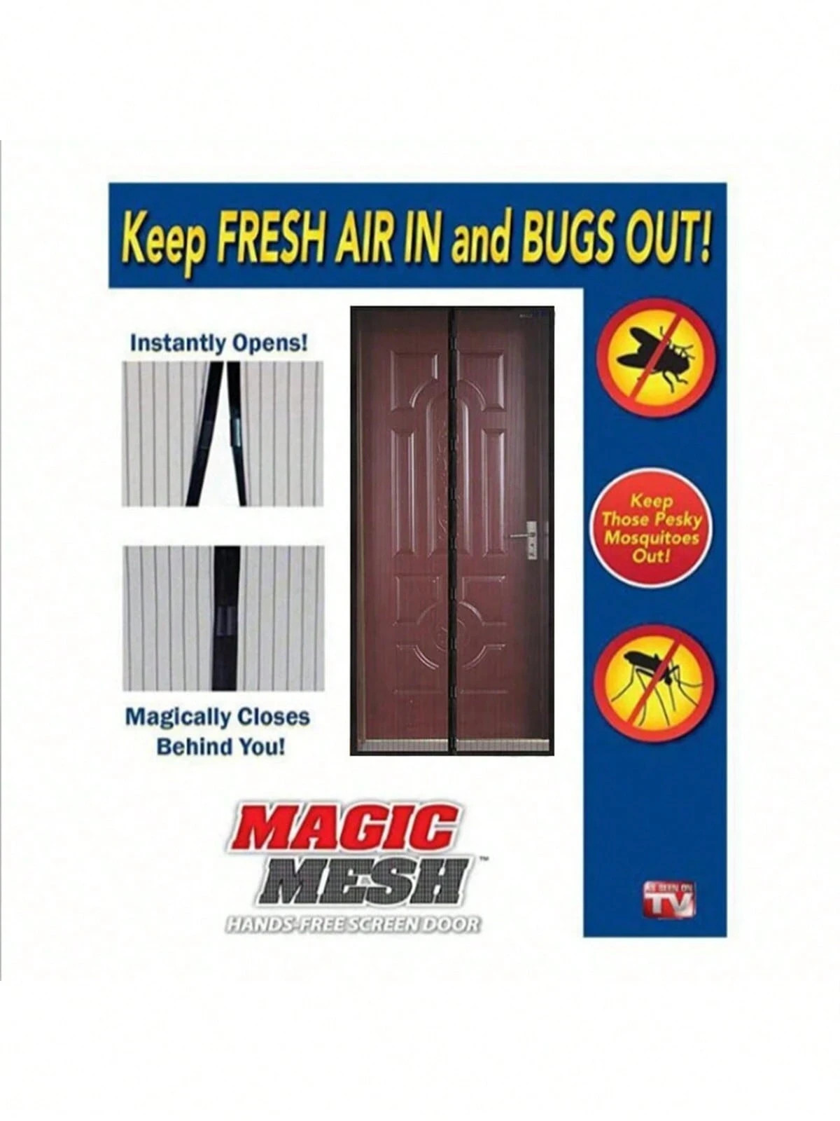Magnetic Anti-Mosquito Soft Yarn 35.5″x82.7 Self-Adhesive Soft Door Curtain