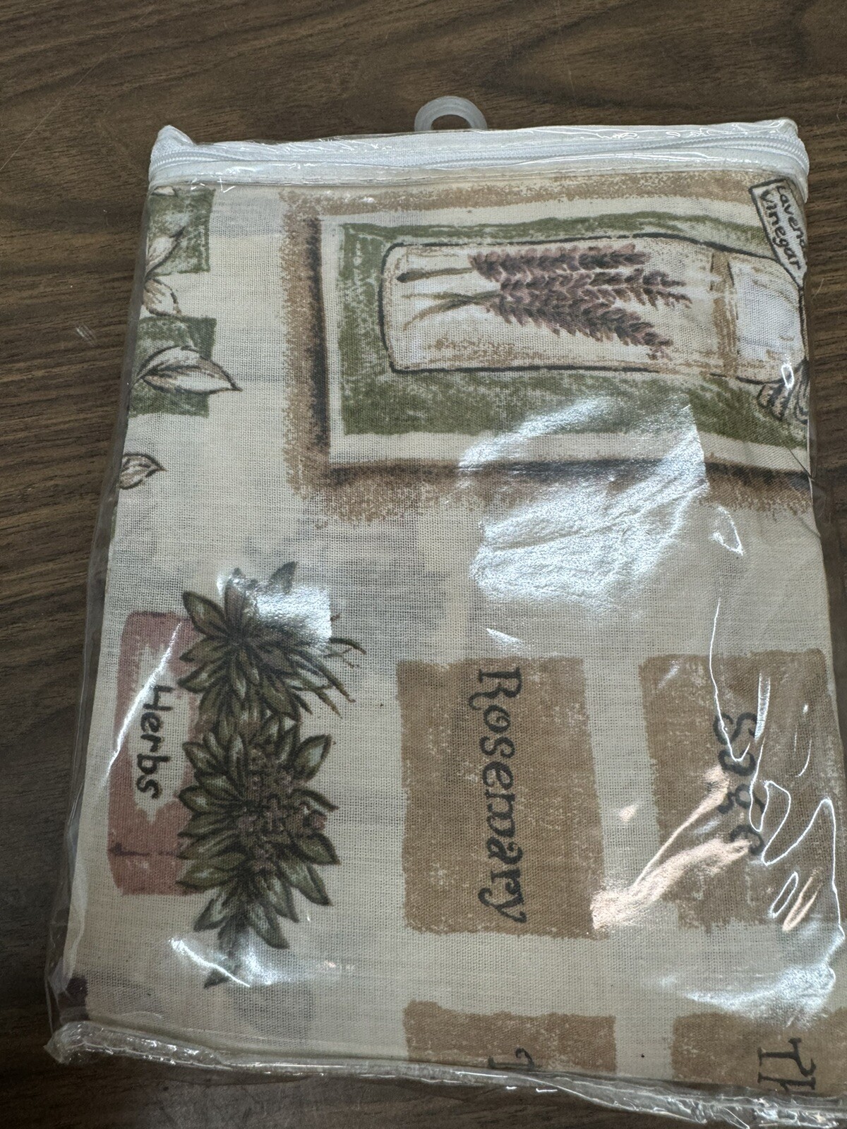 mainstays home tier and swag set kitchen and bath herbs and spices NEW