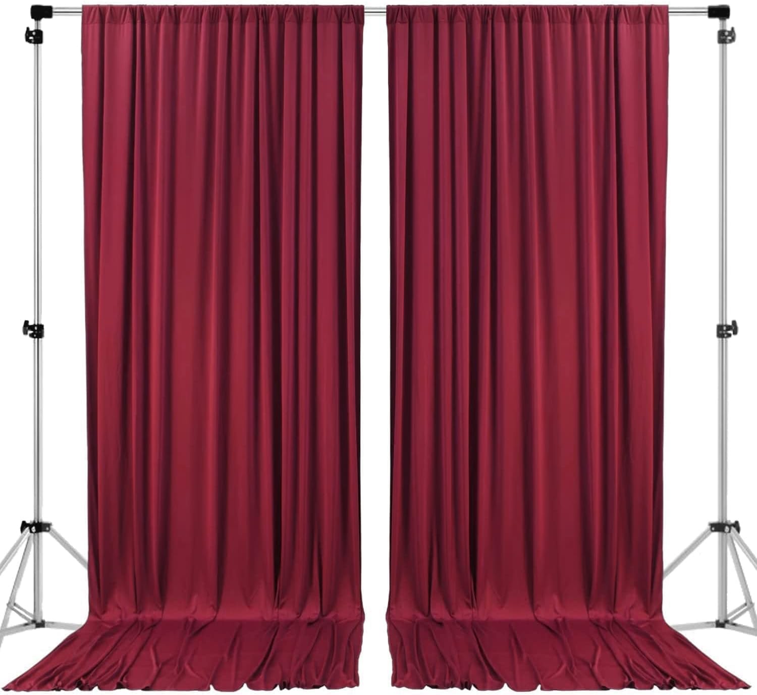 10 feet x 8 feet IFR Polyester Backdrop Drapes Curtains Panels W/ Rod Pockets