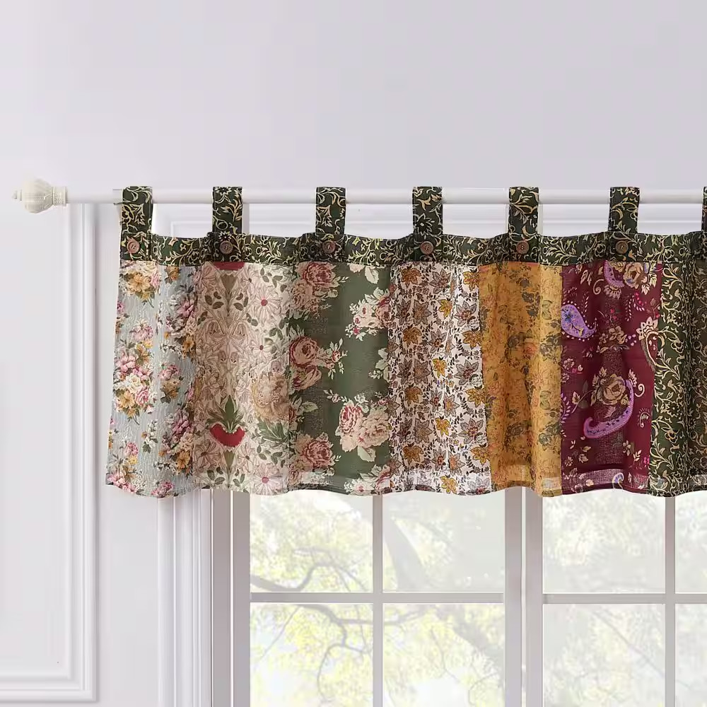Antique Chic 21 In. L Cotton Valance in Multi