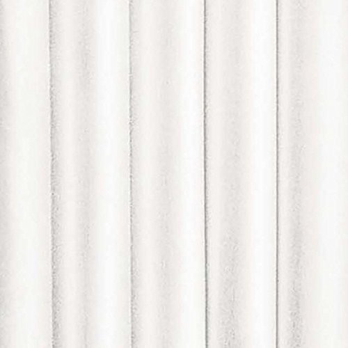 ECLIPSE Kendall Solid Scalloped Window Valance Curtains, 42″ x 18″, White