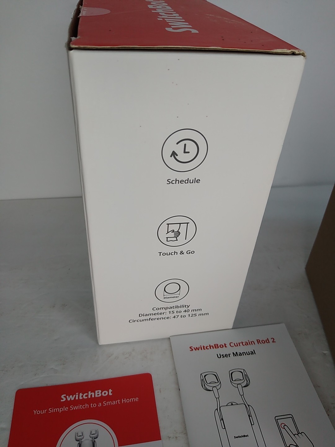 OPEN BOX Switchbot White Smart Curtain Rod 2 ELECTRIC BLUETOOTH COMMAND