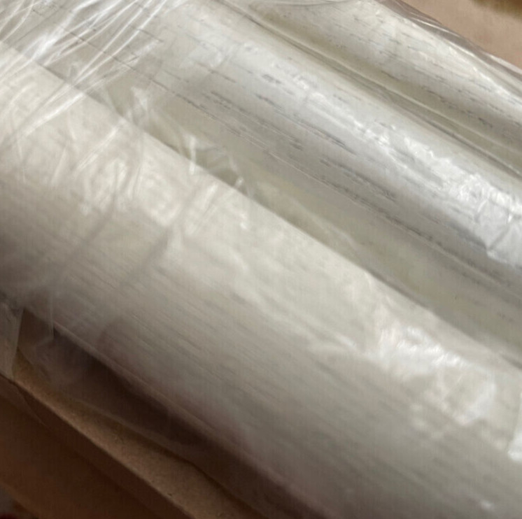 West Elm Mid Century White Wash Brush Nickel Double Curtain Rod 28-48″ NEW