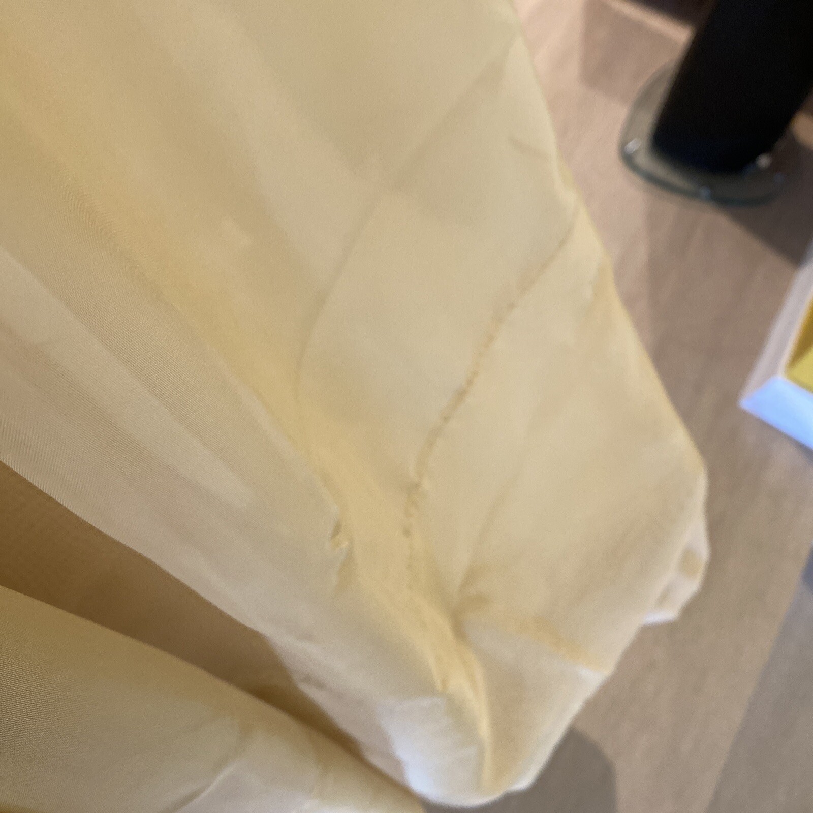 12 Gold Sheer Panels Drape Rod 94×60 Lisette JCP Home Collection Discontinued