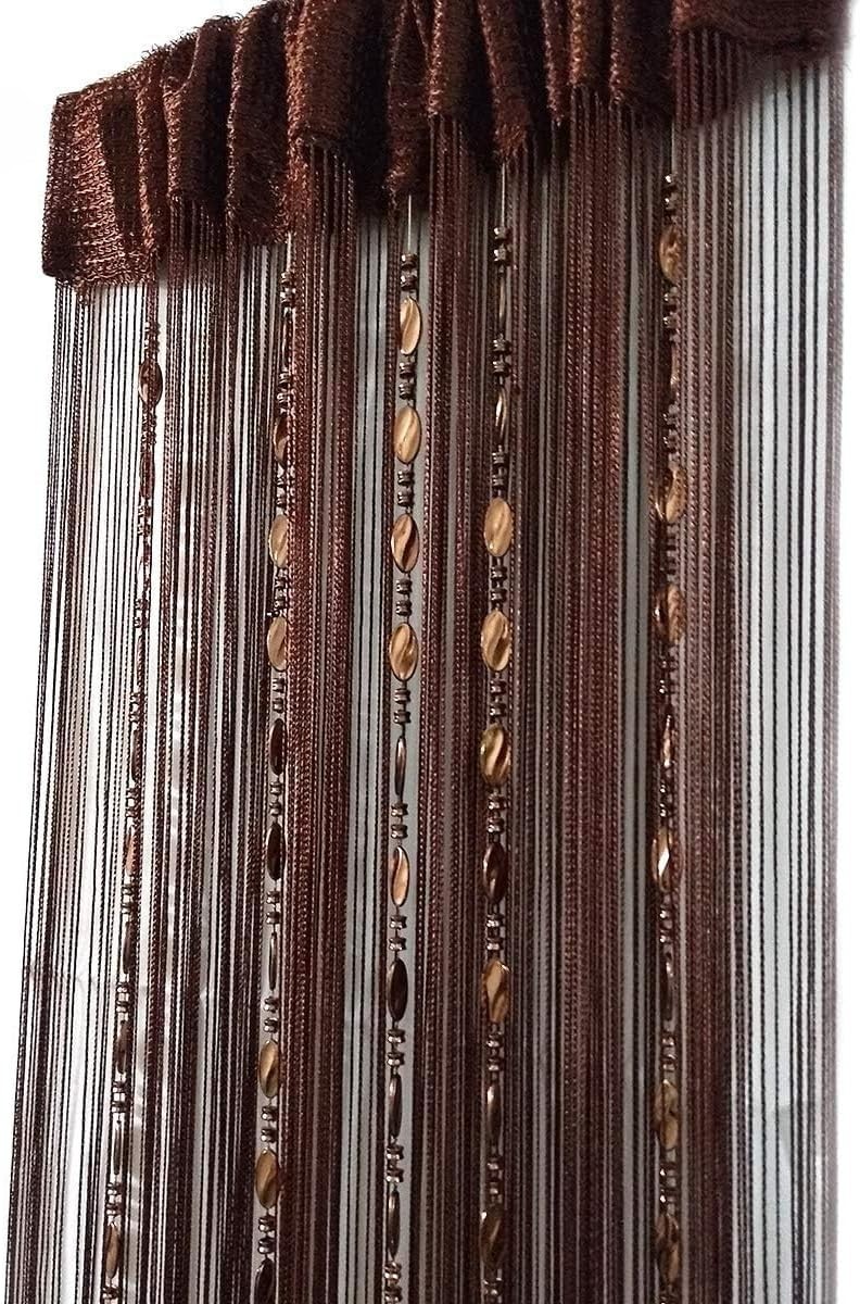100cmX200cm Decorative Door String Curtain Beads Wall Panel Fringe Window Roo…