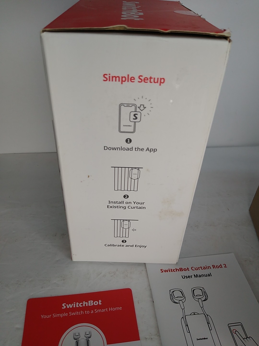 OPEN BOX Switchbot White Smart Curtain Rod 2 ELECTRIC BLUETOOTH COMMAND