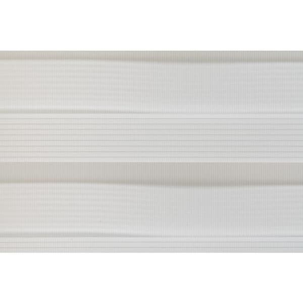 Lumi Polyester Cordless Light Filtering Dual Layered Zebra Shade – White