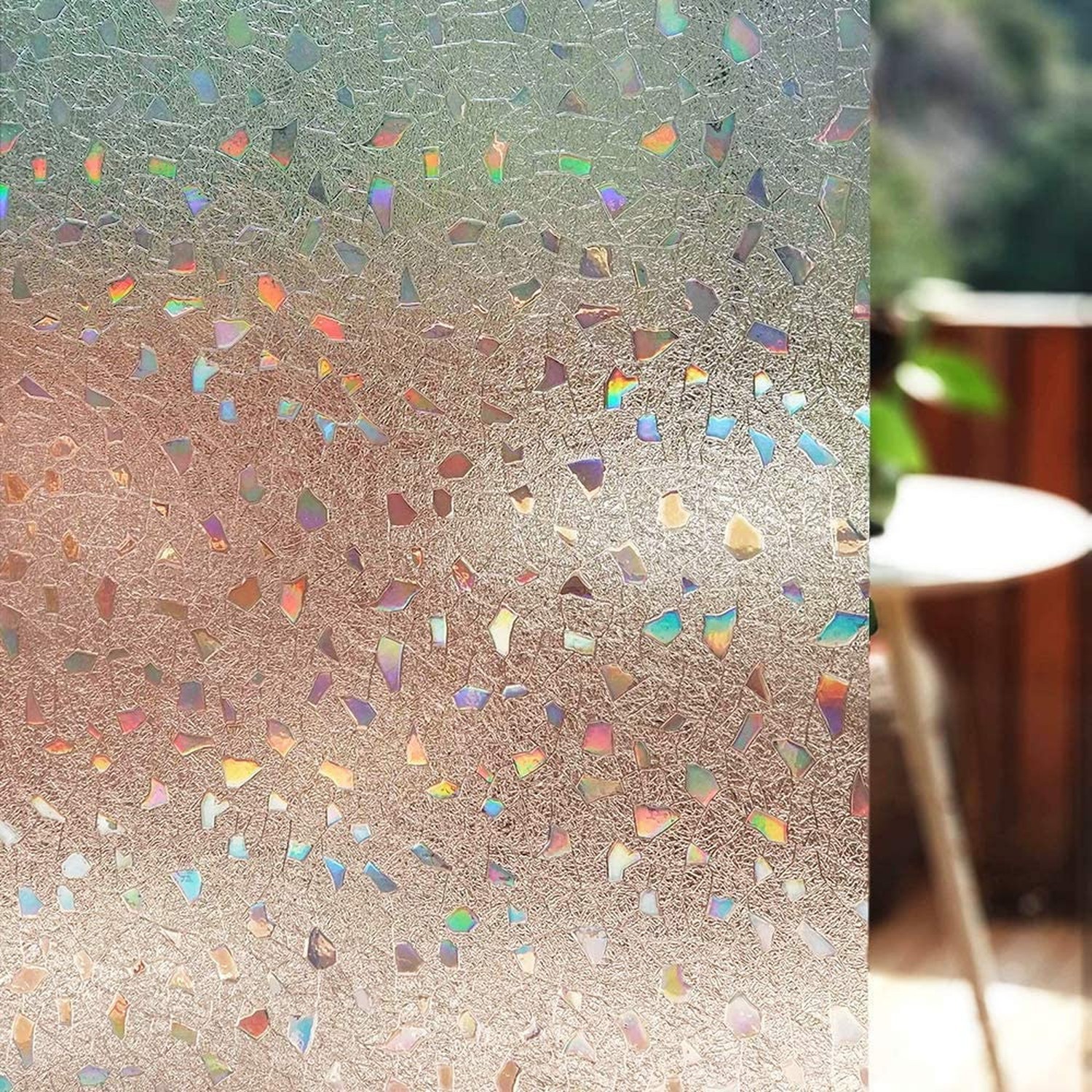 LEMON CLOUD Frosted Window Privacy Film,Stained Glass Static Cling,Decorative…