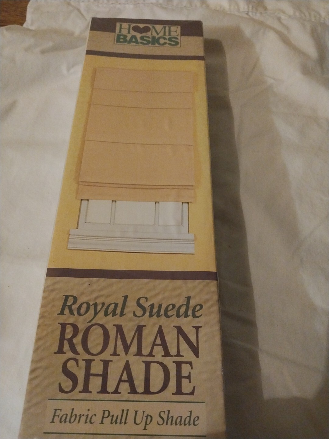 Home basics Roman Shade 27 In W X 64 In Long Light ivory new