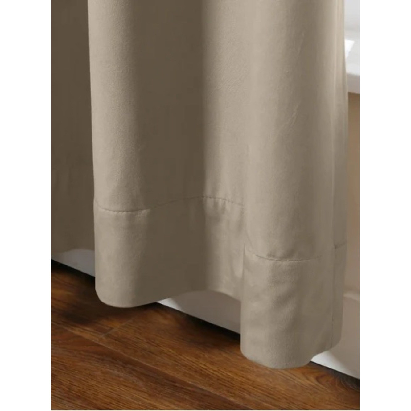 ChadMade (2) Panels 50Wx120L Back Tab/Rod Pocket 2 in 1 Heading Velvet Curtains