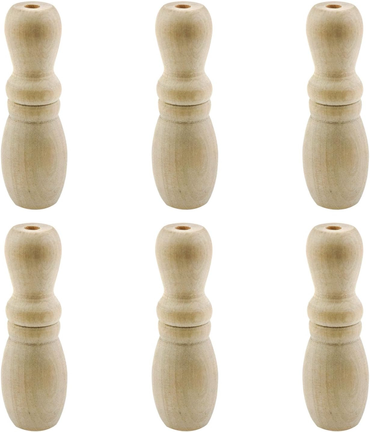 Wooden Blind Pull Cord Knobs Vase Tassels for Roman Aluminum Shades 6 Pack