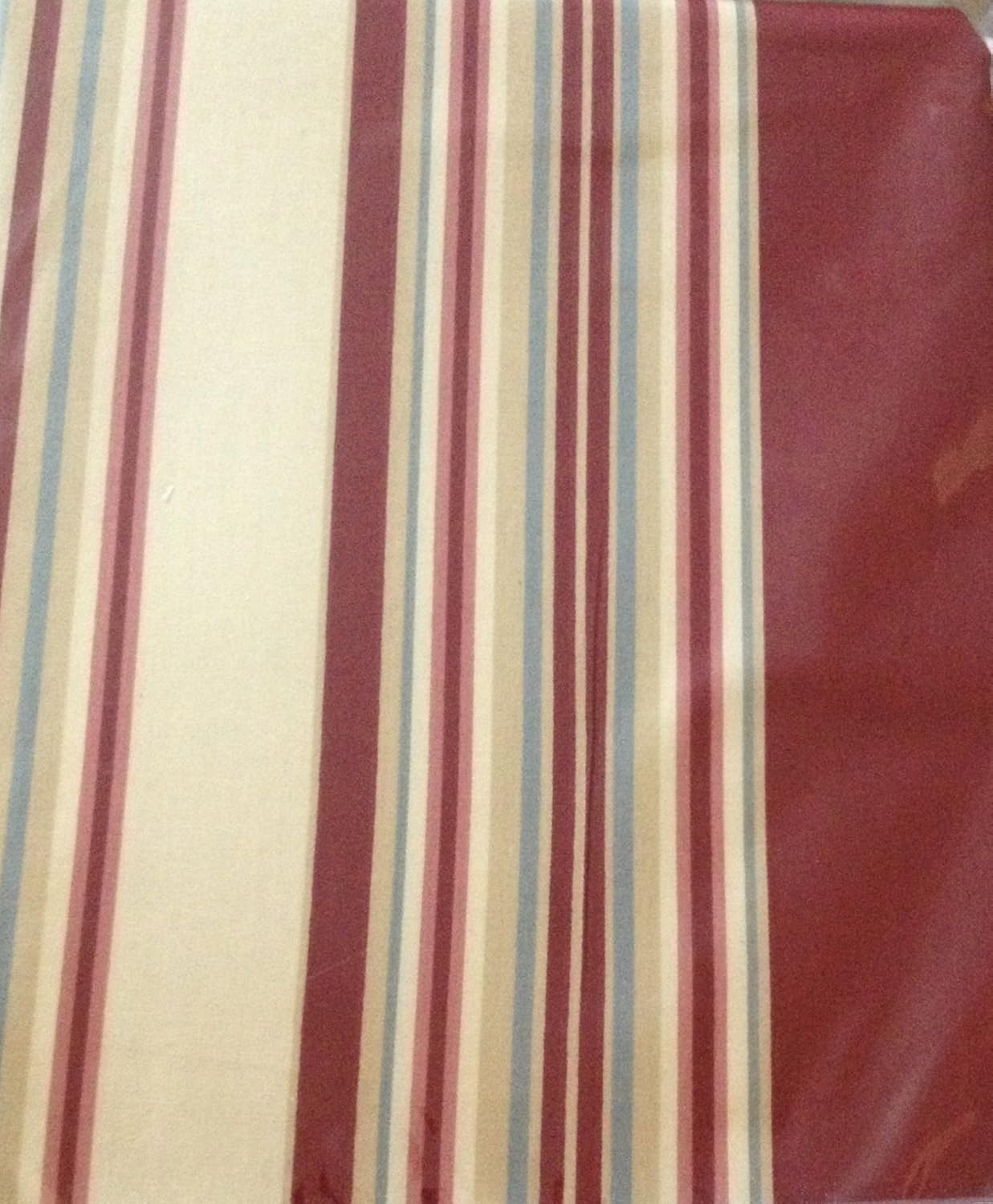 Waverly Ballard Bouquet Stripe Pinch Pleat Pair Lined Drapes 100% Cotton 84″Long