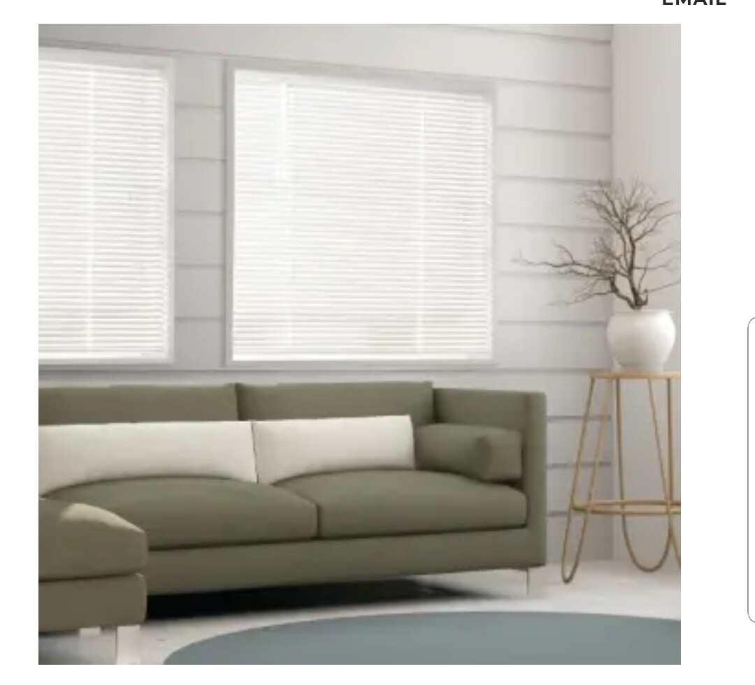 TruTouch 27×60″ Cordless 1″ Vinyl Mini Blind White 27W x 60L