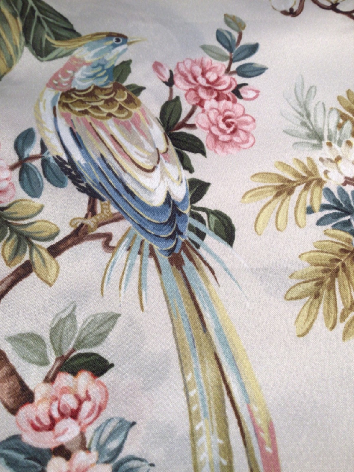 ENVOGUE window Curtain Panels 2 PC Set Floral & Birds 37 x 84” Drapes