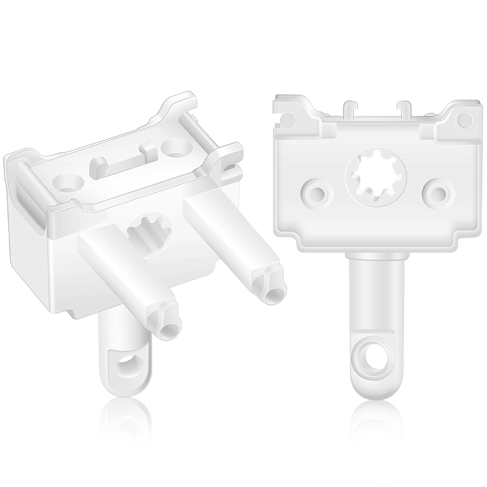Vercraft 2 Pcs Vertical Blind Wand Control Replacement Repair One Size, White