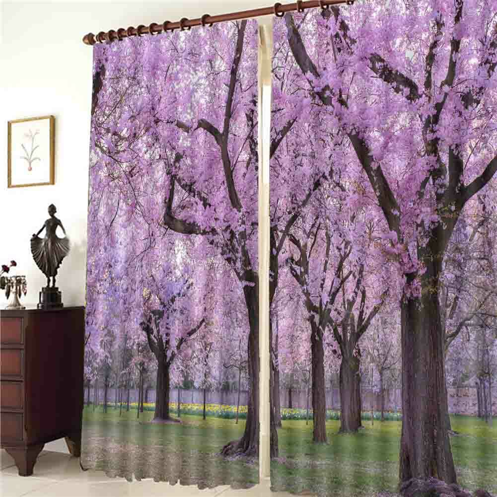 Language Boundary Bud 3D Curtain Blockout Photo Printing Curtains Drape Fabric