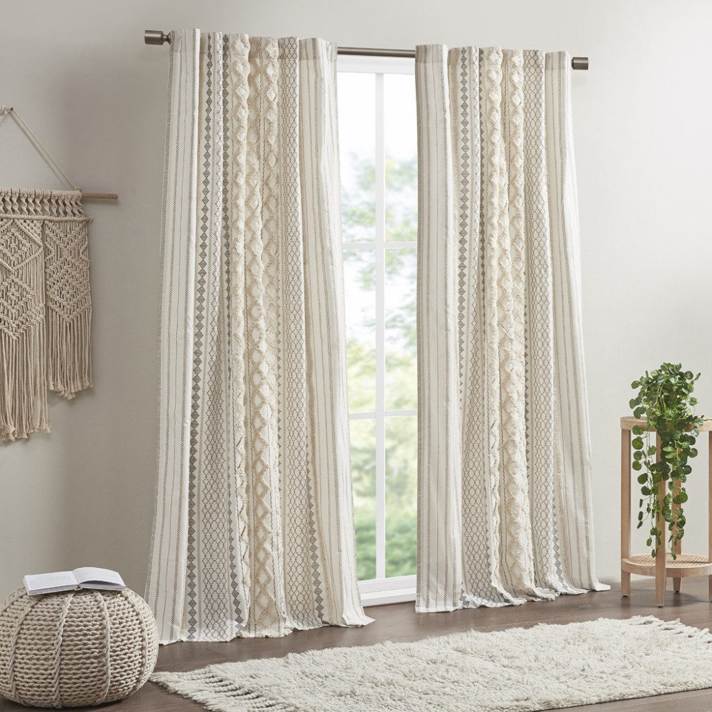 Burnout Printed Curtain Panel