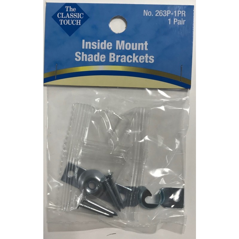 Friedland Silver Inside Mount Roller Shade Bracket (Pack of 2)