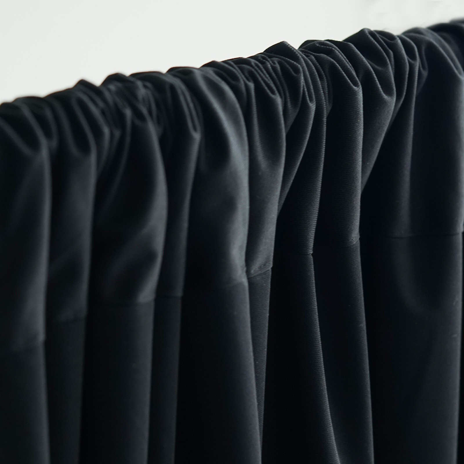 BLACK 10 x 10 ft Polyester BACKDROP CURTAINS Drapes Panels Home Decorations