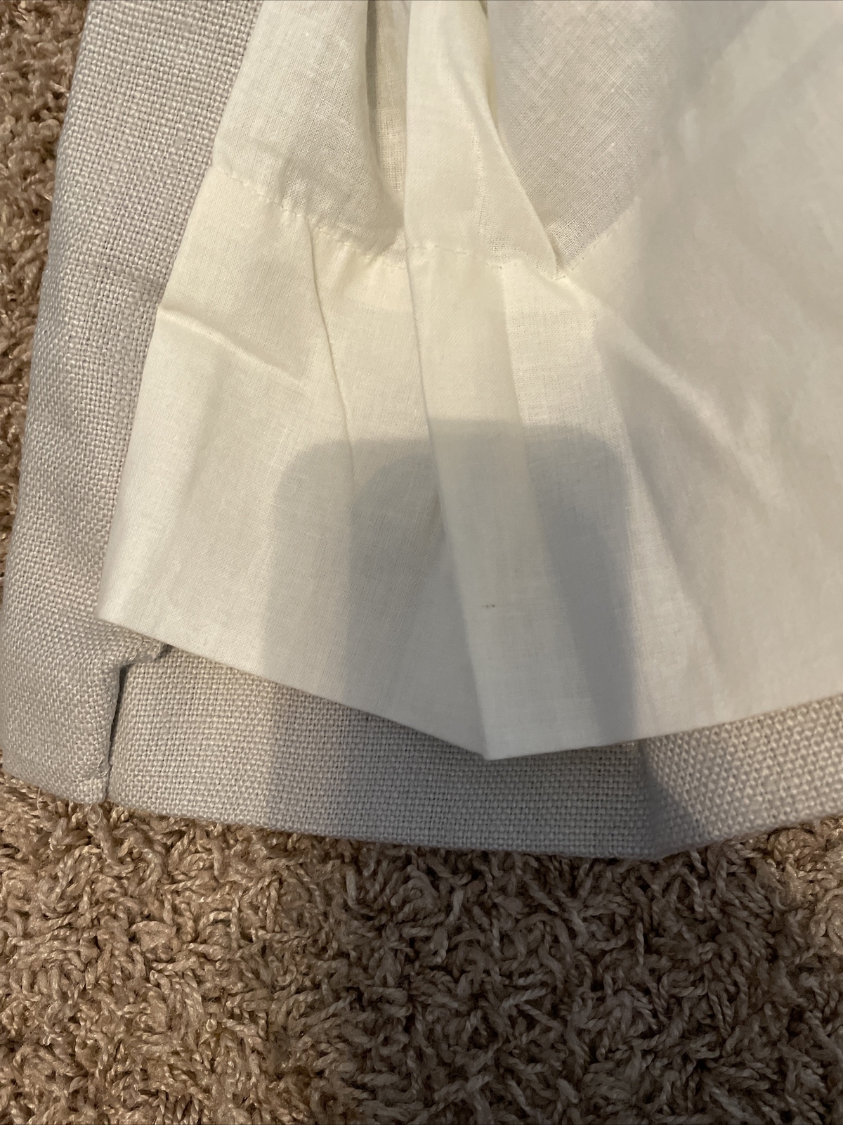 Restoration Hardware Belgian Linen Textured French Pleat Drape 46×96 Mist