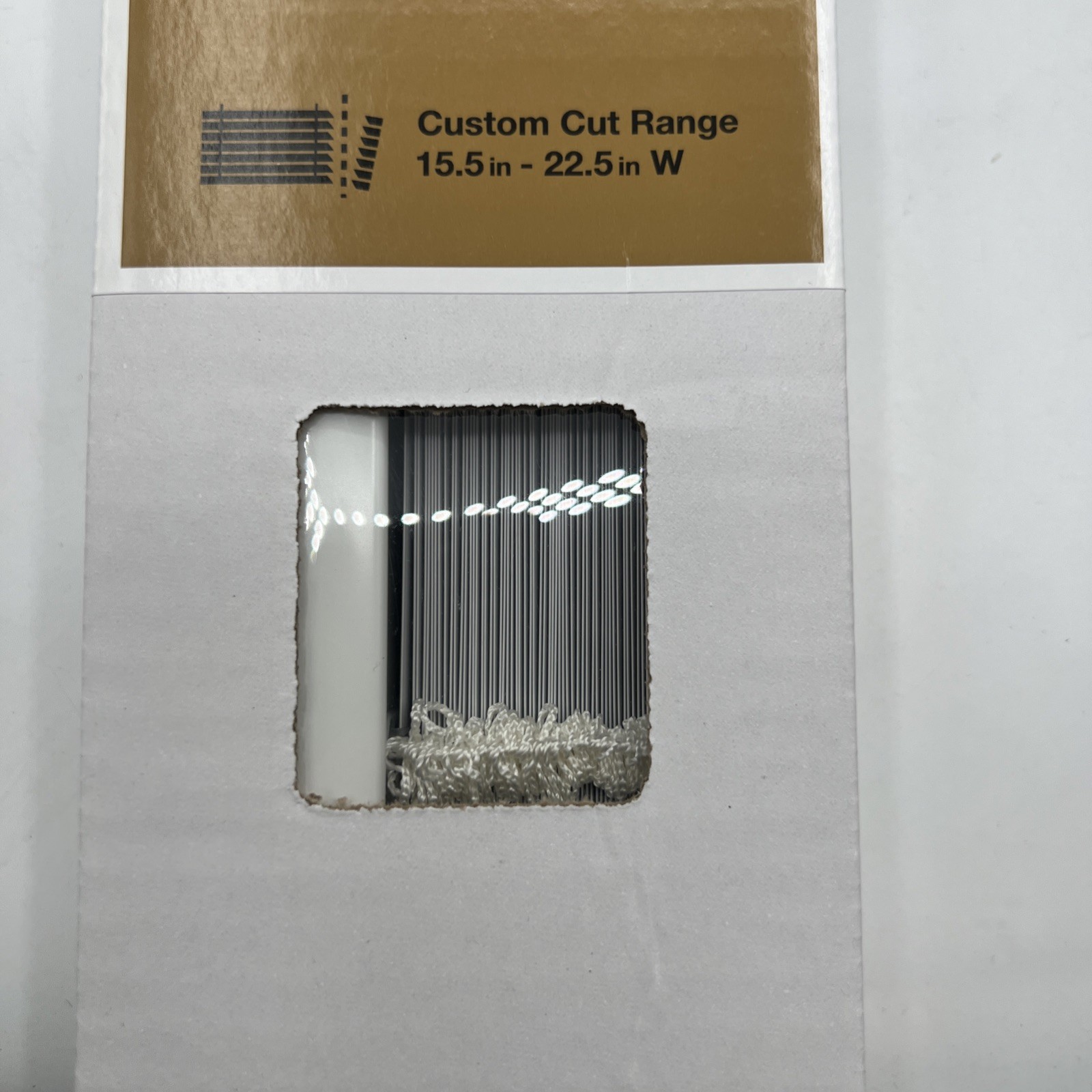 Hampton Bay Cordless Blackout Mini Blind Vinyl White 1″ x 23″ x 48″ 1 Pack