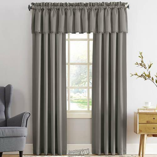 Madison-Sun Zero Madison Panel Pair Polyester Valance Grey 54″Wx84″L 2 Panels