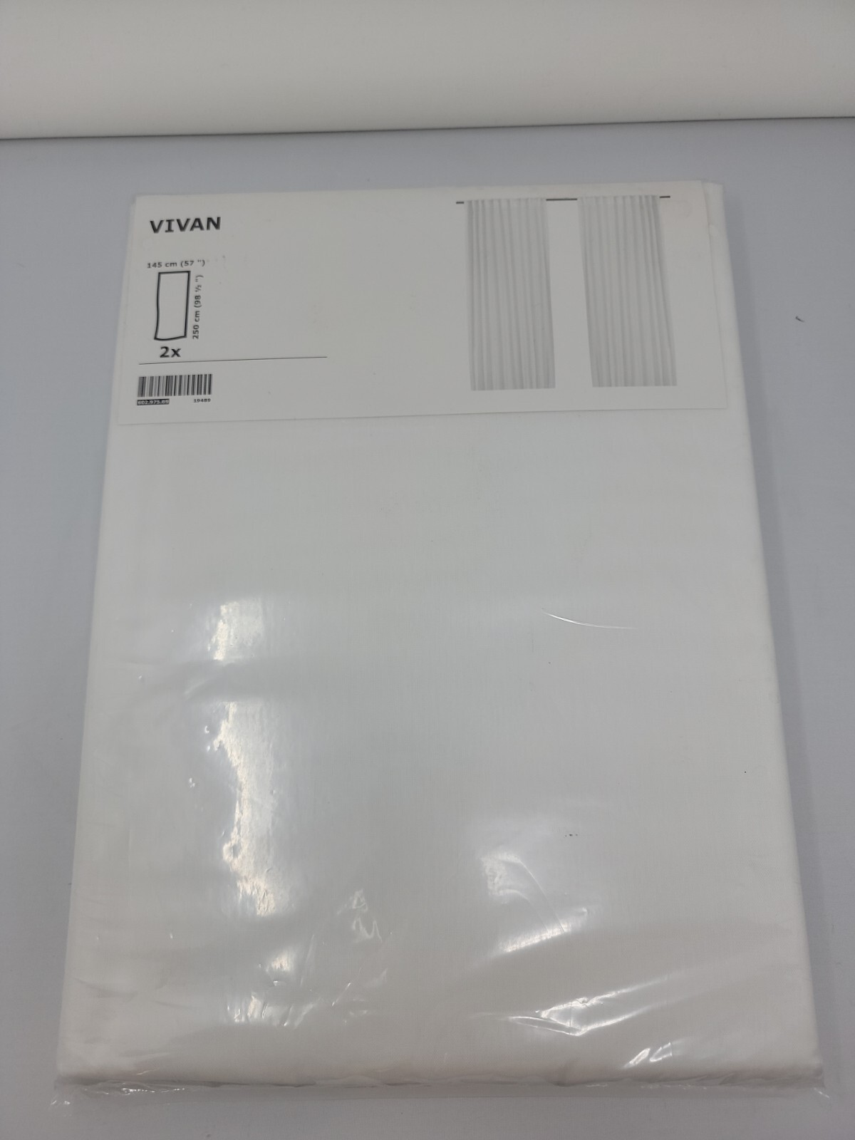 Ikea Curtains Vivan 57×98 ” White Sheer 2 Panels