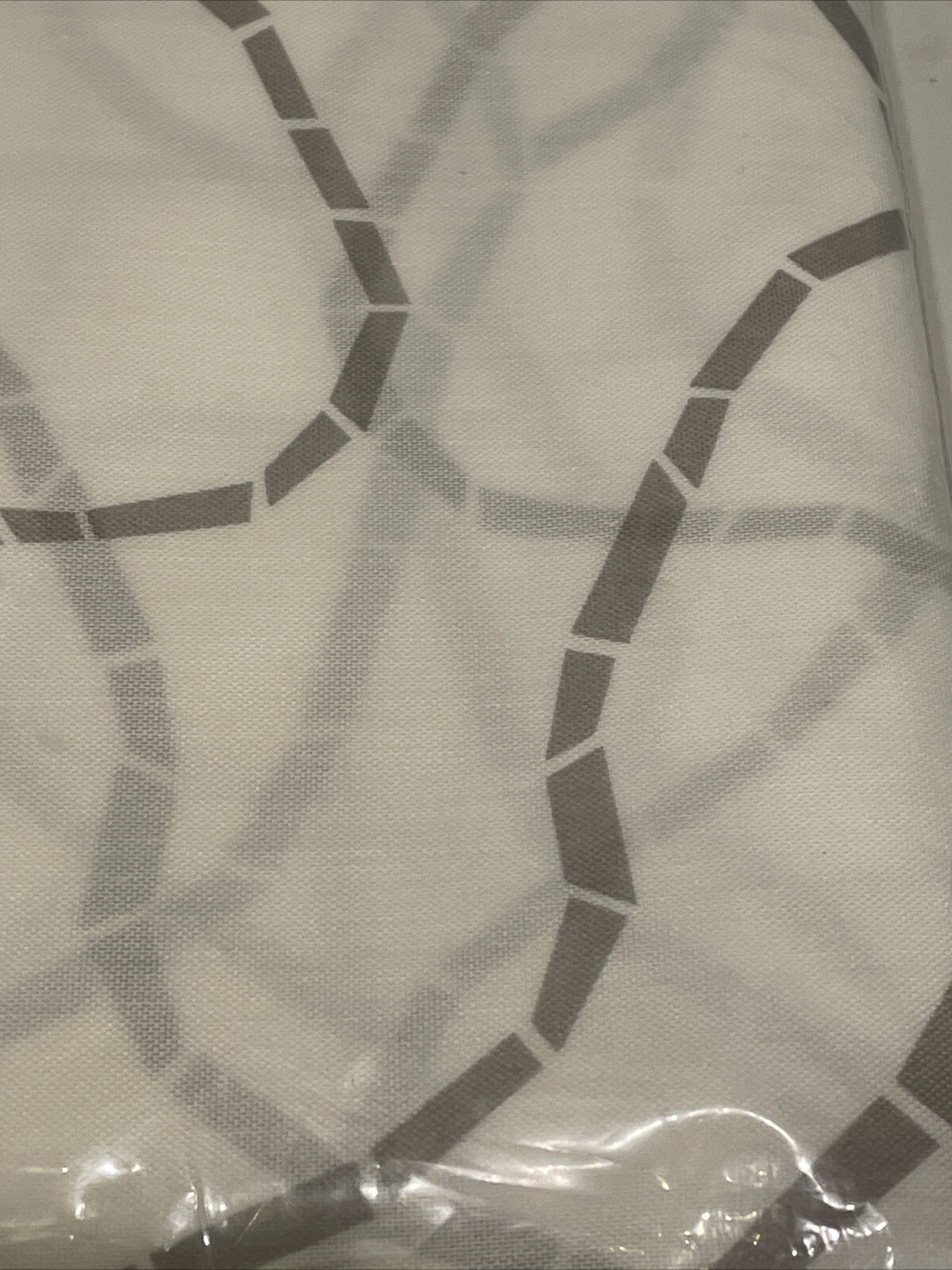 Ikea FERLE Curtains 2 Panels (1 pair) 57″ x 98″ Geometric Gray / White NEW