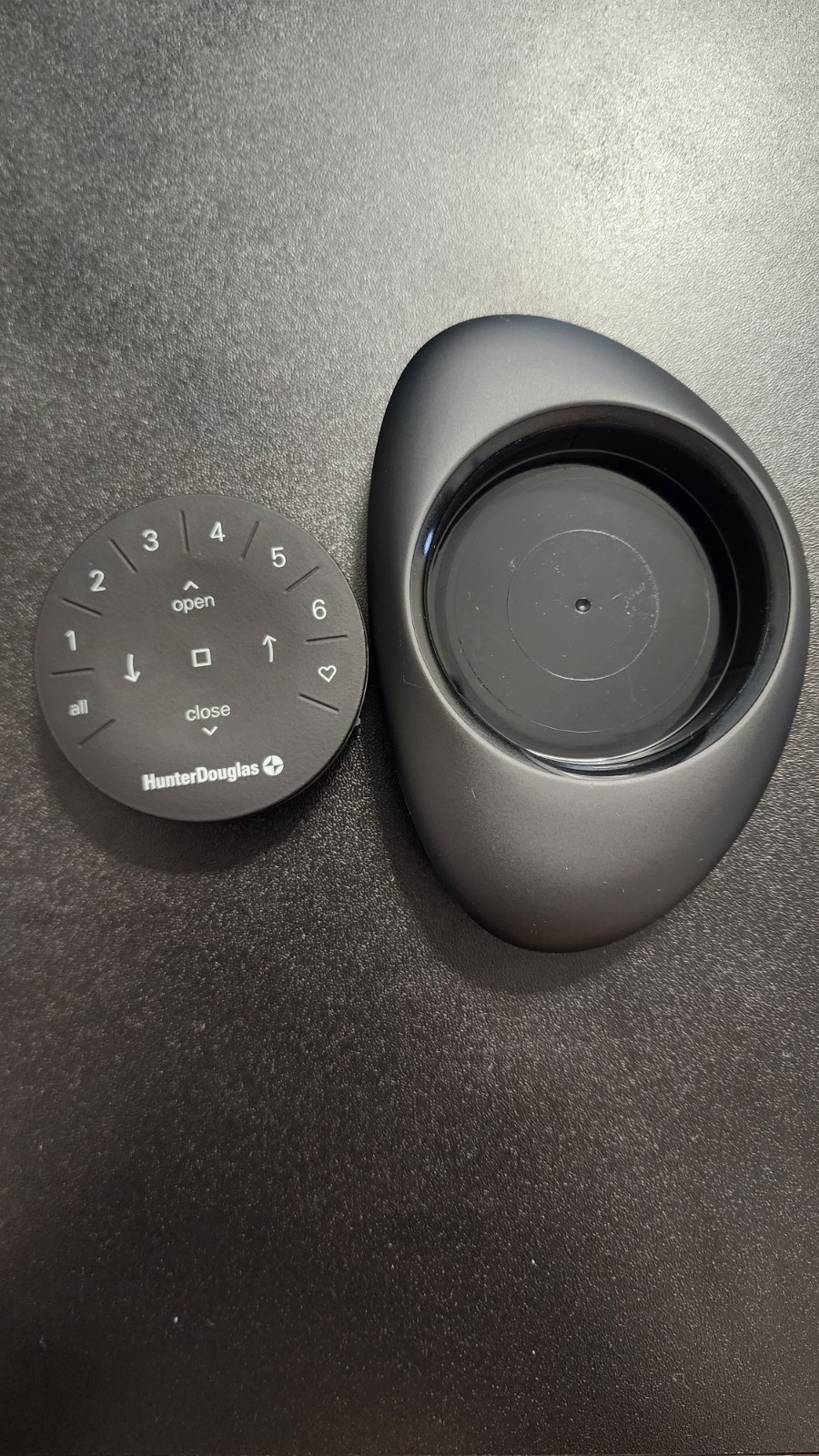 Hunter Douglas Powerview Remote Control with Pebble Gen 3 Black Matte
