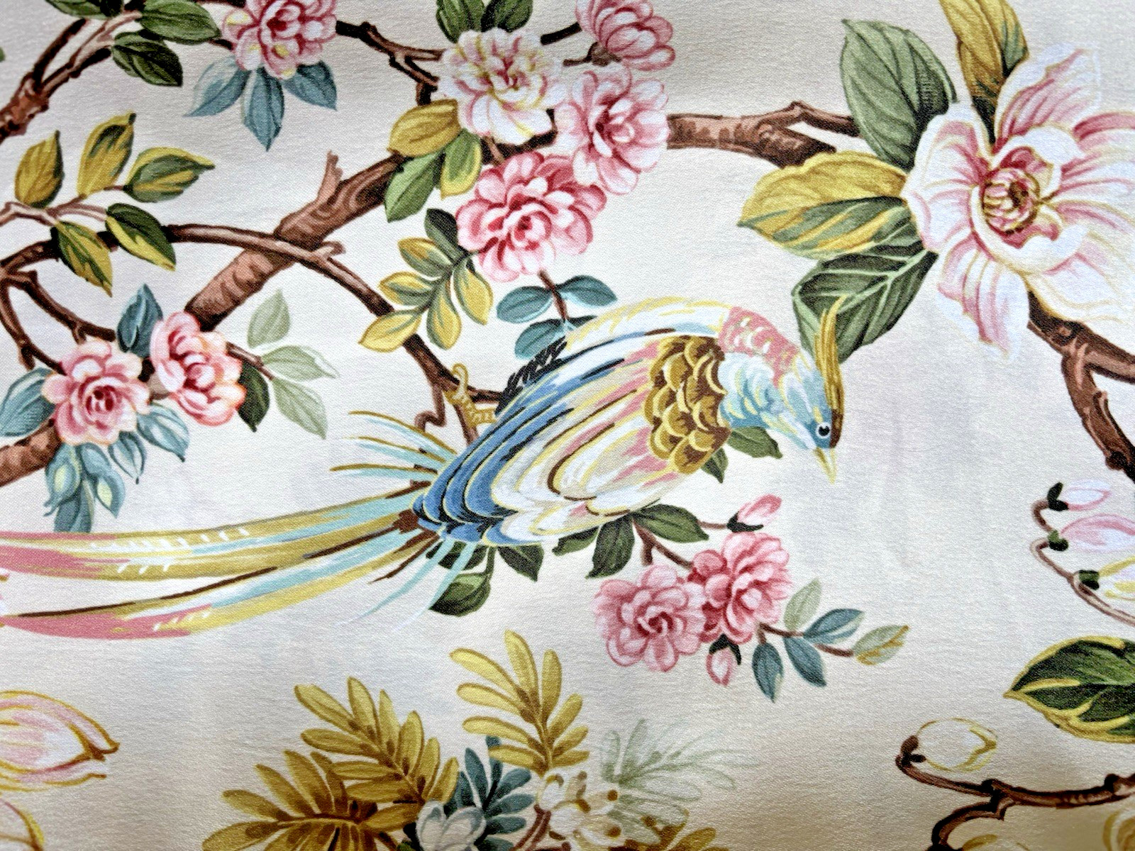ENVOGUE Botanical Garden Floral Exotic Birds Set of 2 Curtain Panels 84” NEW