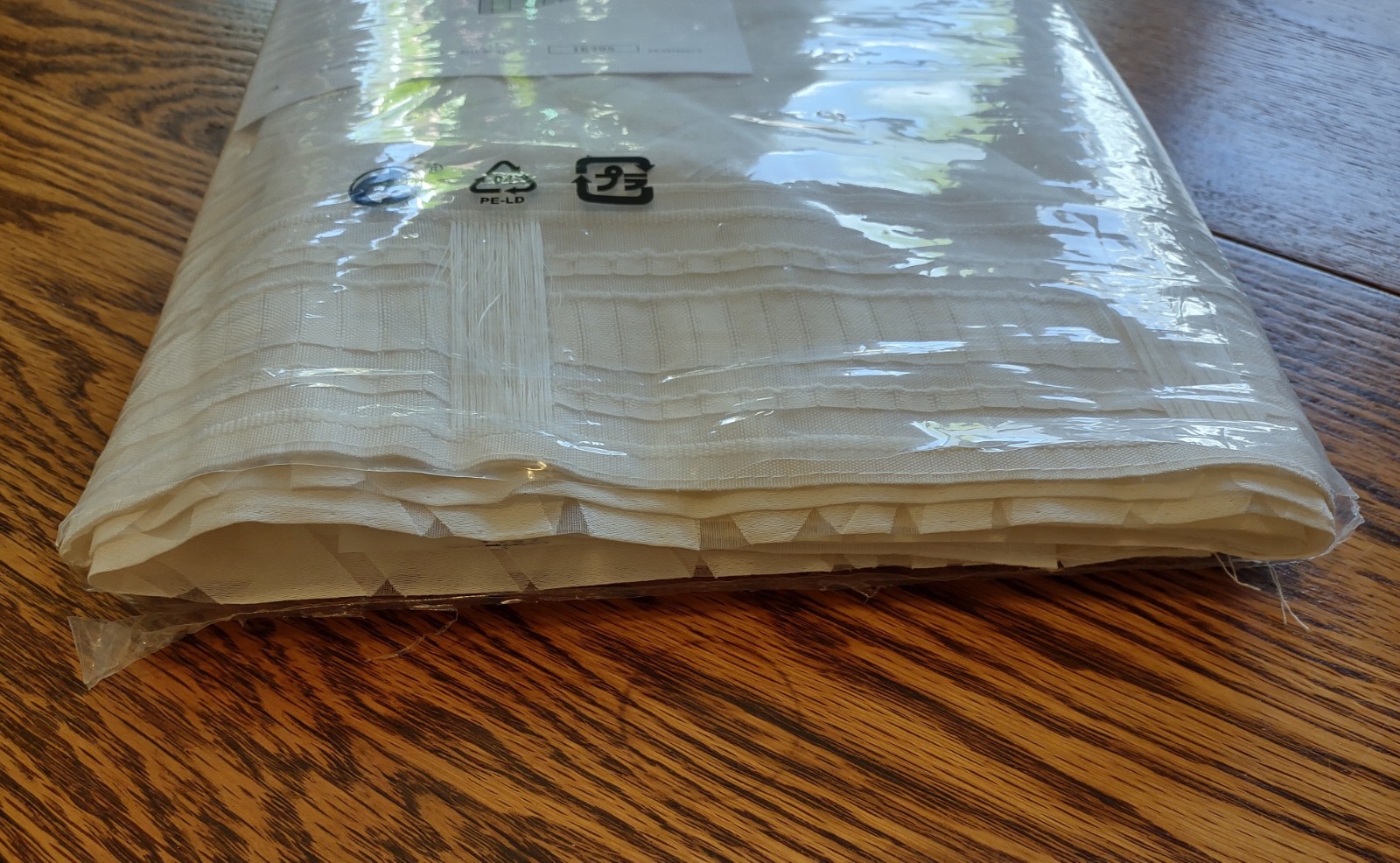 IKEA Nordis Curtain Panels 57” x 98″ Ivory Floral Light Filtering