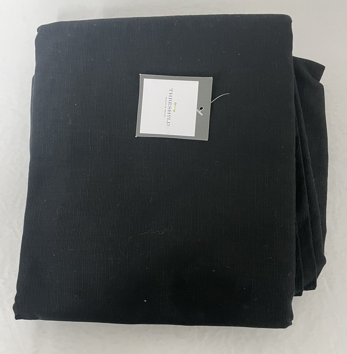 Threshold Light Filtering Black Textured Solid Ebony Grommet Top Panel 54″ x 84″