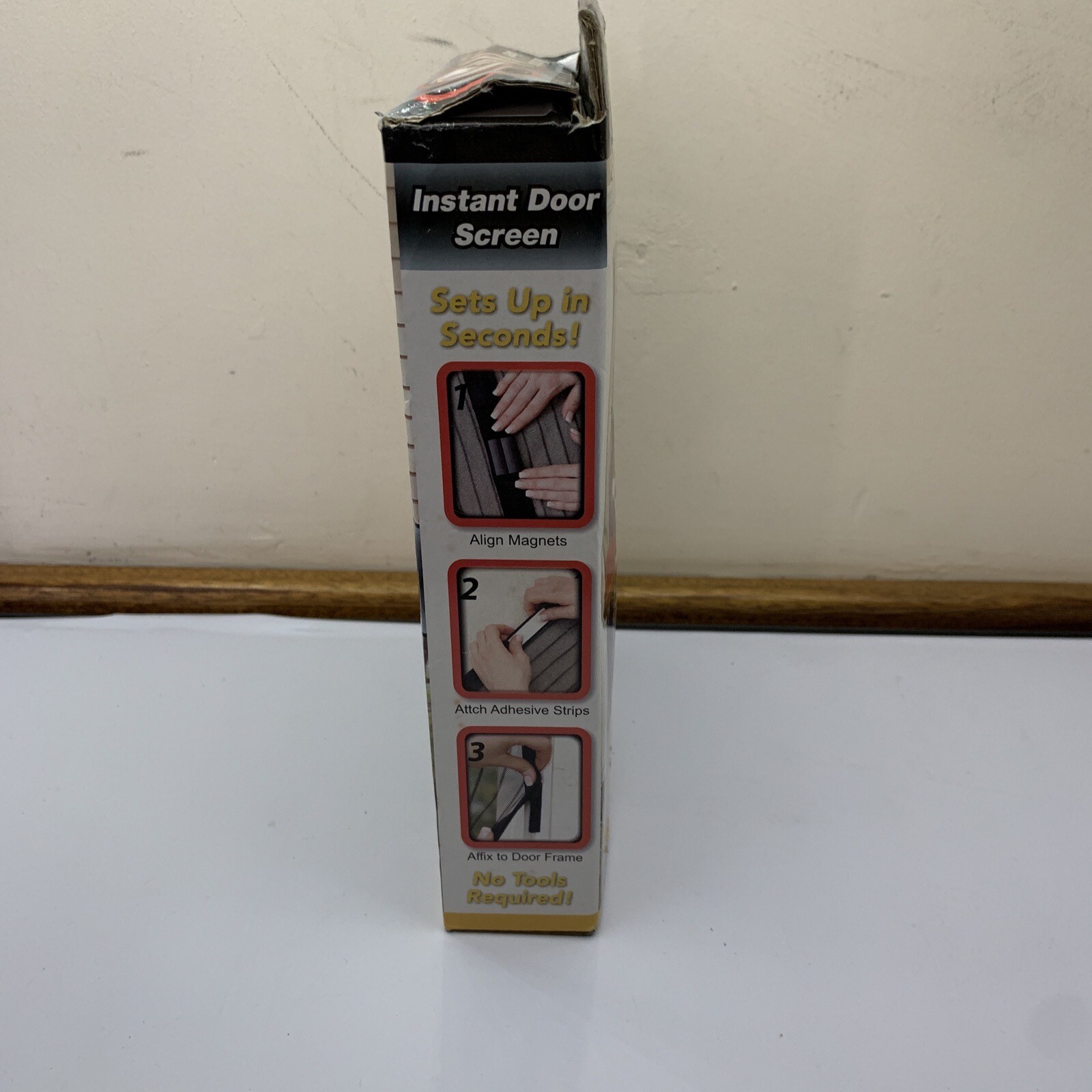 Instant Door Screen Adhesive Fly Screen 210 x 50 cm” NEW