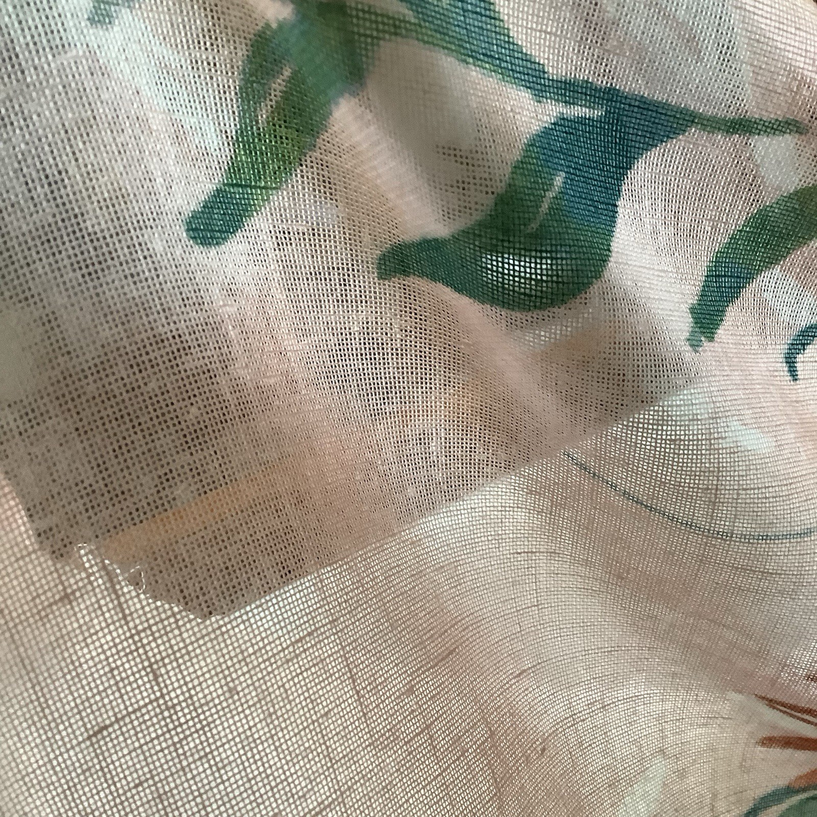 Target Opalhouse 2 Curtain Panels 54” x 56” BOHO FLORAL Orange Green LINED