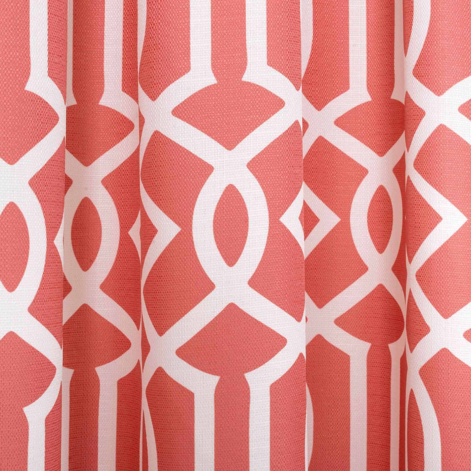 Better Homes and Gardens Ironwork Window Single Curtain Coral Panel 52” x 95”