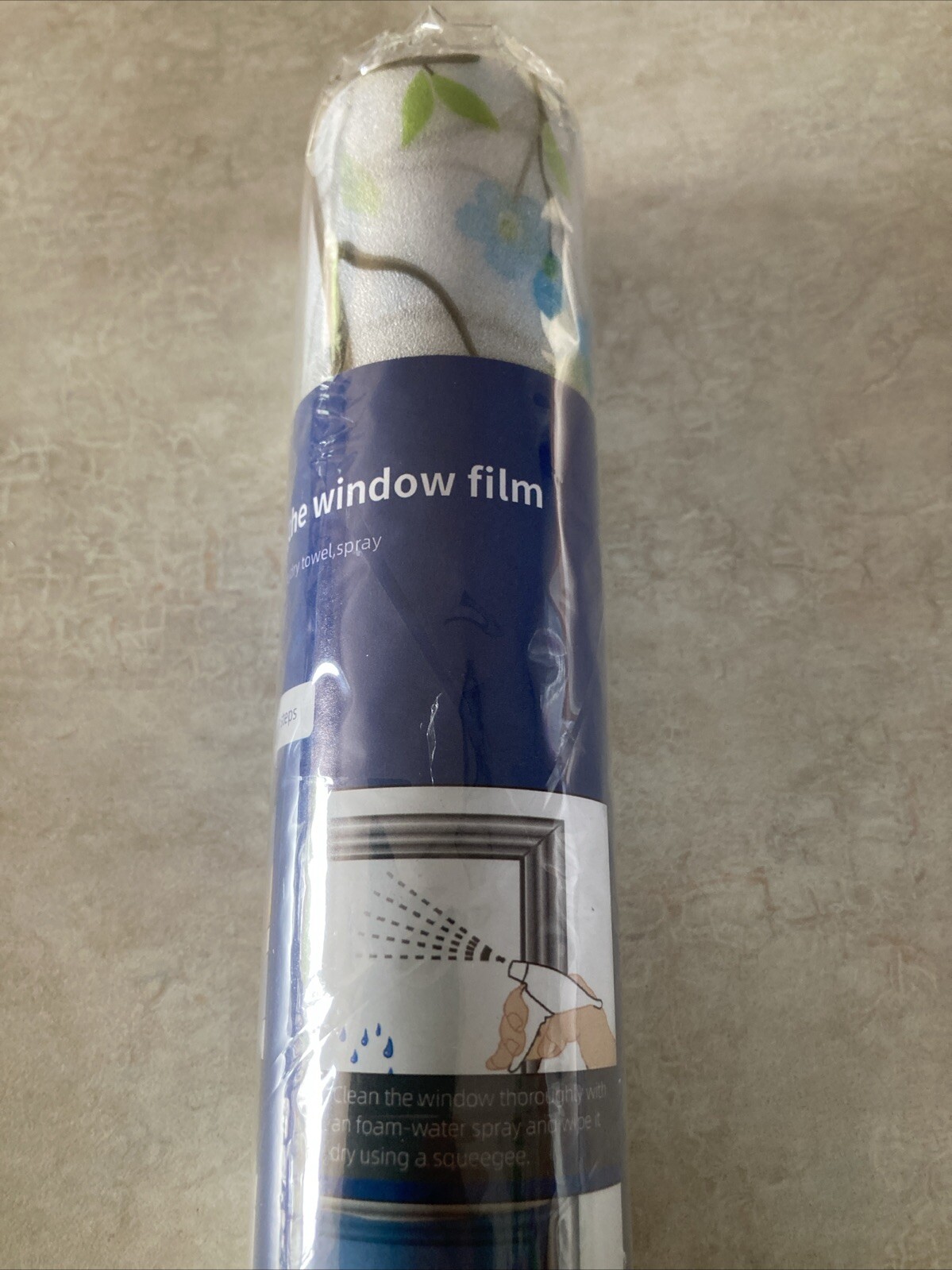 Privacy Window Film Branches Birds Flowers Multi 17.6×78.7” Decorative Clear NEW