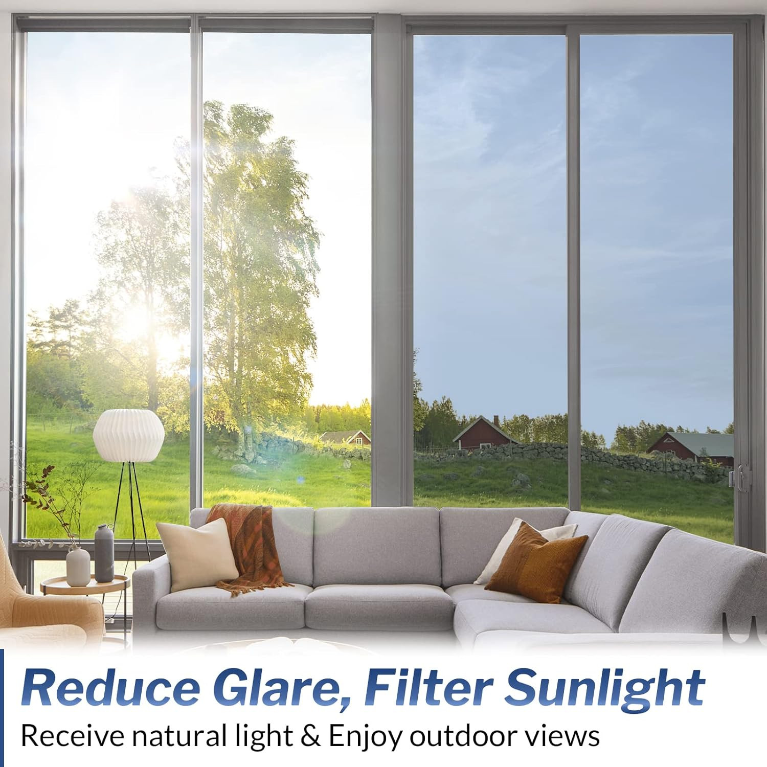 One Way Mirror Privacy Reflection Window Tint Film Reduce Heat & Energy Saver
