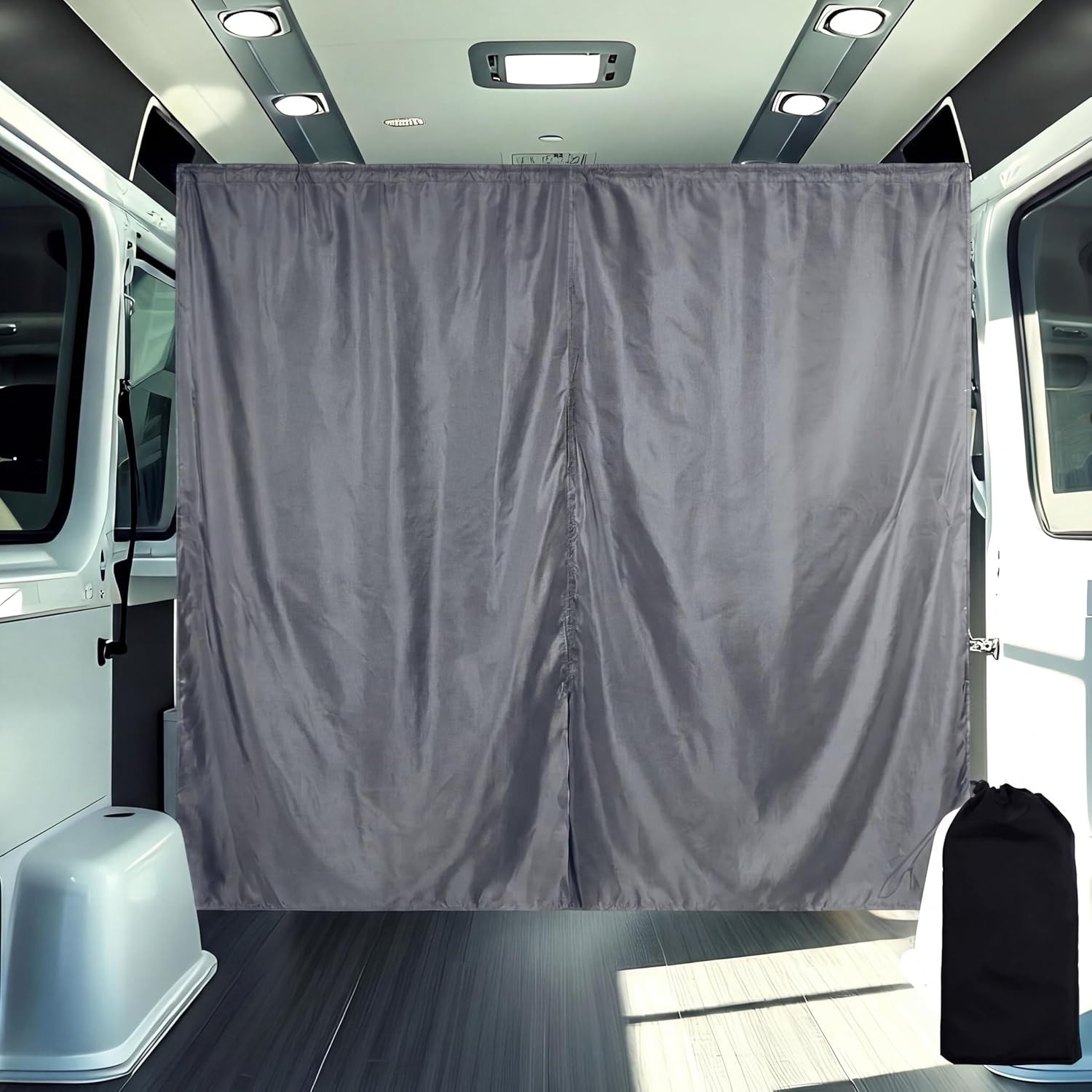 71″ X 63″ Van Privacy Curtain in Cab or Rear Light Blocking Cab Divider Curtains