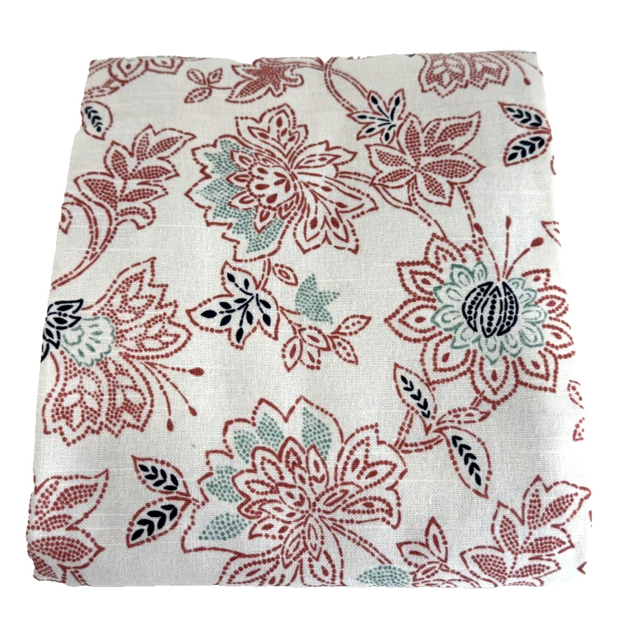 THRESHOLD LIGHT-FILTERING BALLOON SHADE MULTICOLOR FLORAL 63″ X 42″ NEW