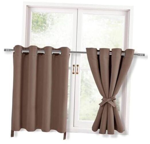 RV Blackout Curtains for Bedroom, 52 x 30 52″W x 30″L (Pack of 2) Cappuccino