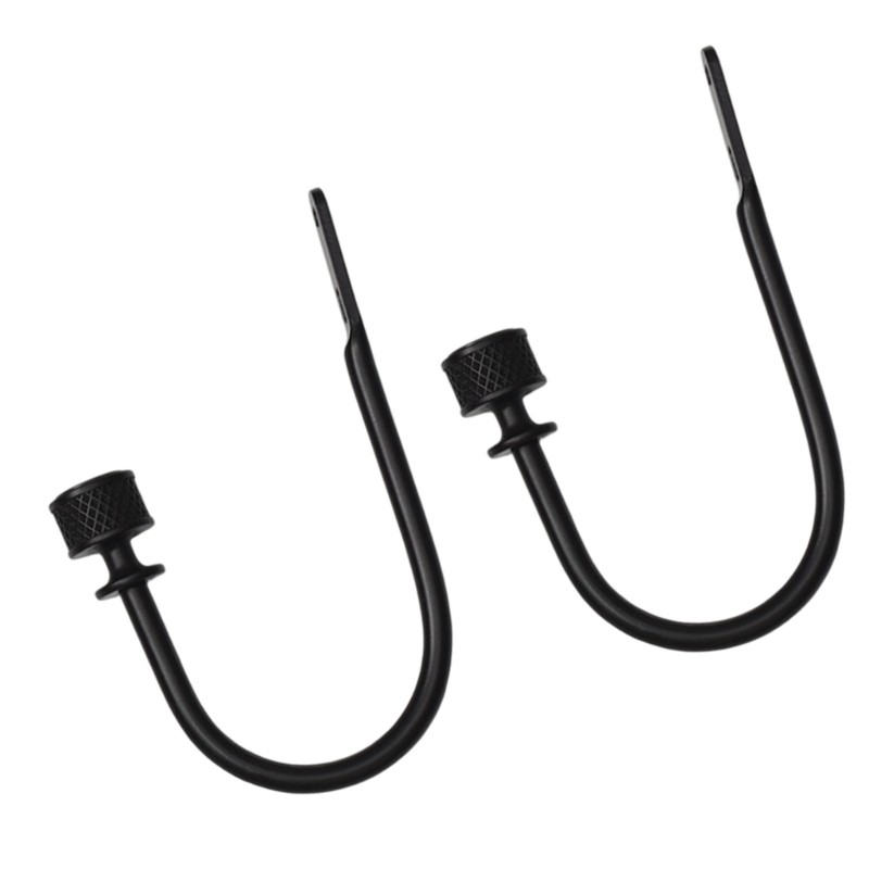 Decorative Wall Mount Curtain Tiebacks Hooks, 2 Piece Holdbacks for Daily Use