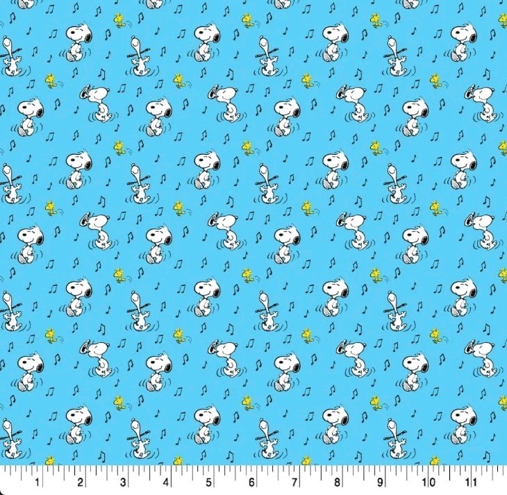LINED WINDOW VALANCE CURTAIN 42 X 15 SNOOPY CARTOON WOODSTOCK BLUE