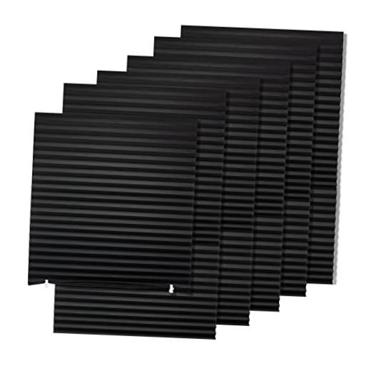 6 Pack Temporaryout Paper Shades for Windows,Paper 36″W*72″H – 6 PC Black