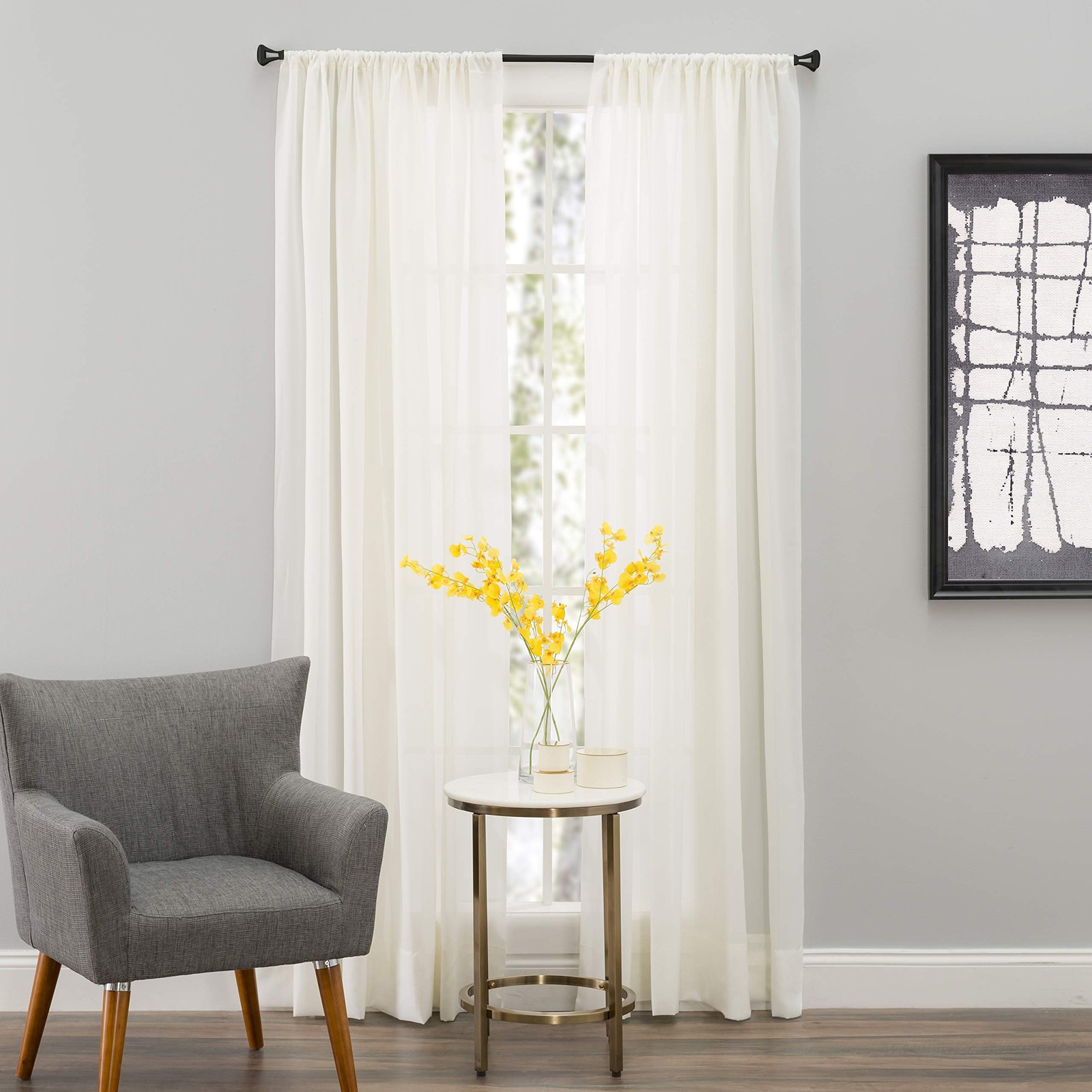 Smartsheer Thermoregulating Semi-Sheer Curtains Energy-Saving Privacy Panels Uv