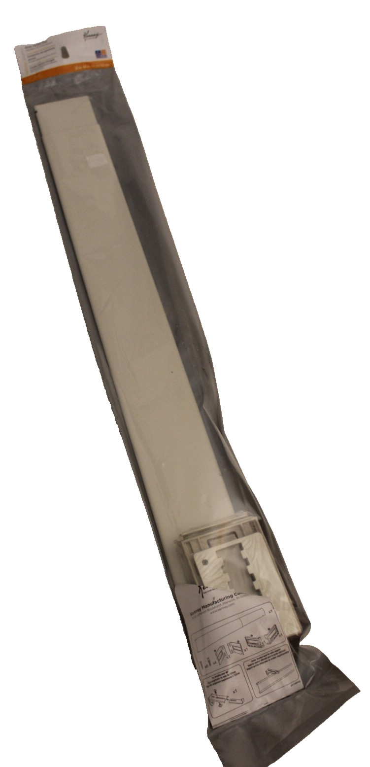 Kenney 2.5″ Wide Pocket Curtain Rod – White 28 in -48 in