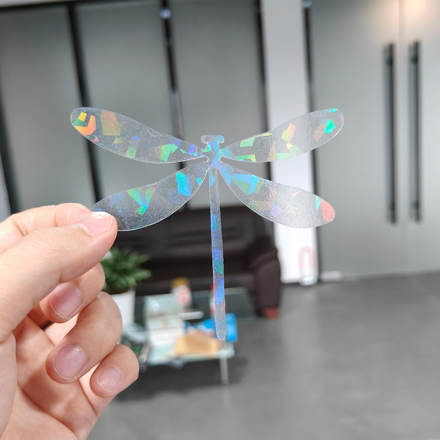 Holographic Window Decals for Bird Strikes – Glass Reminder Anti-Collision Self-