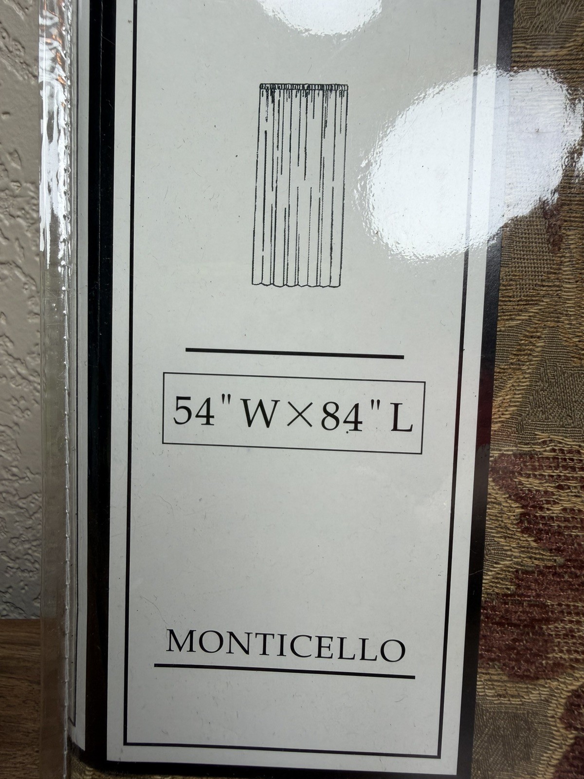 Elegant and luxurious MONTICELLO Gold Tailored Panel (54 x 84 inches)