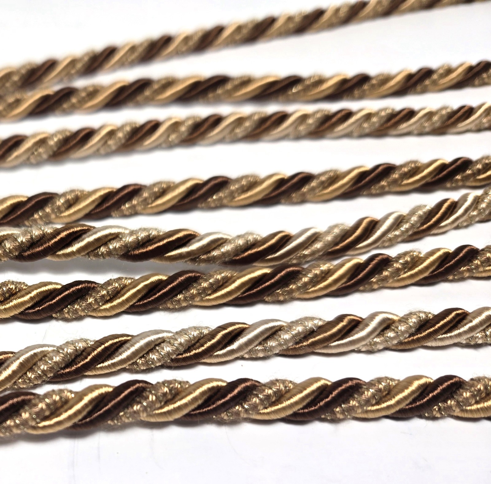 Gold Ornate Large Tassel Drapery Tie Back Corded Set of 2